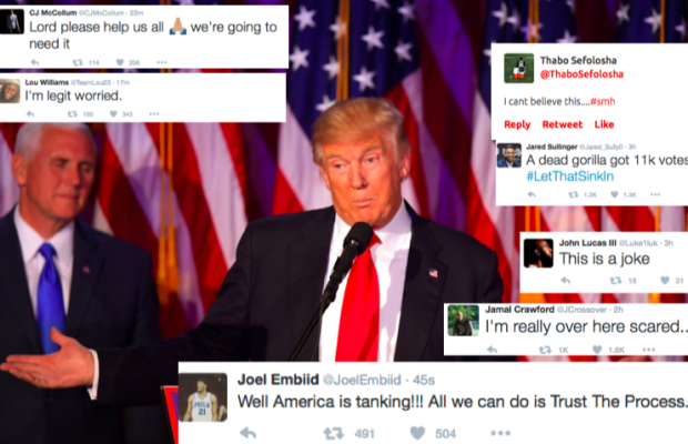 Professional athletes react to election results