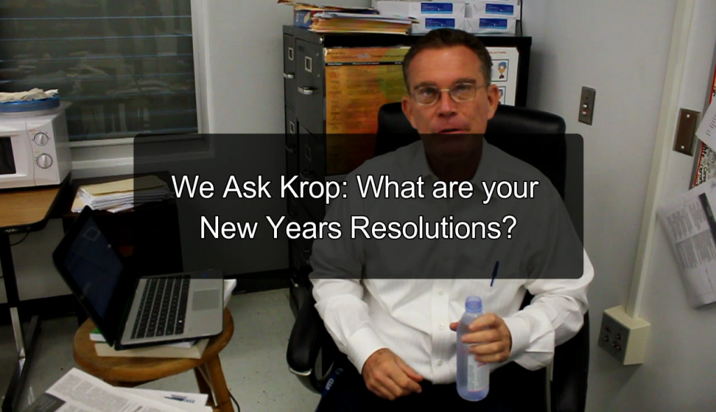 We Ask Krop: What are your New Years Resolutions?
