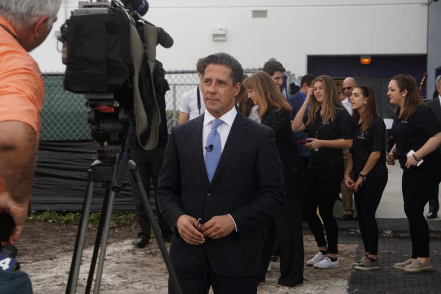 Superintendent Alberto Carvalho is interviewed by CBS 4 News on the construction of Krops iPrep Academy.  The academy plans to open in the fall of 2018 and is open to current sophomores and freshman.
