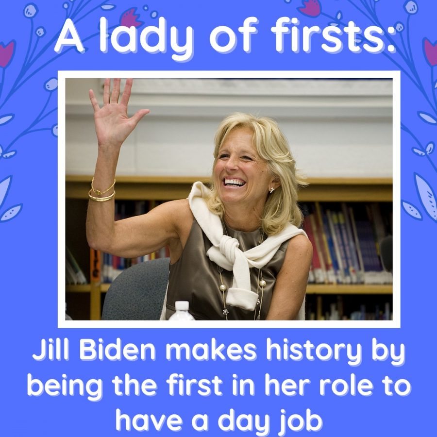 A+lady+of+firsts%3A+Jill+Biden+makes+history+by+being+the+first+in+her+role+to+hold+a+day+job