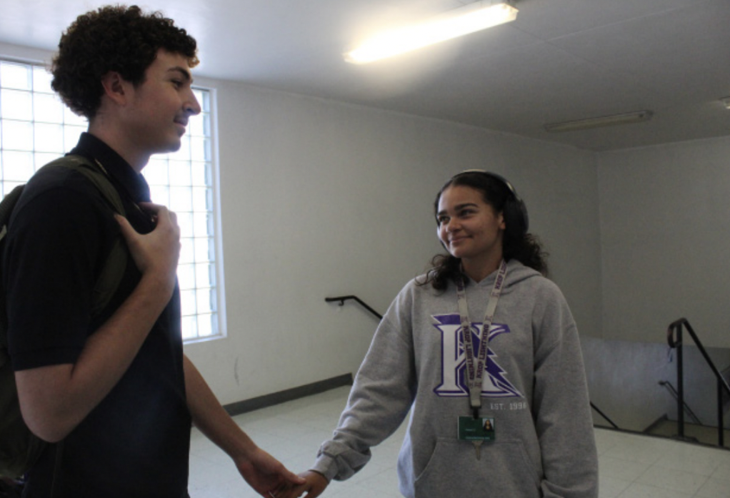 COUPLE ALERT: Junior Alicia Rapisarda and her boyfriend, walking around holding hands.